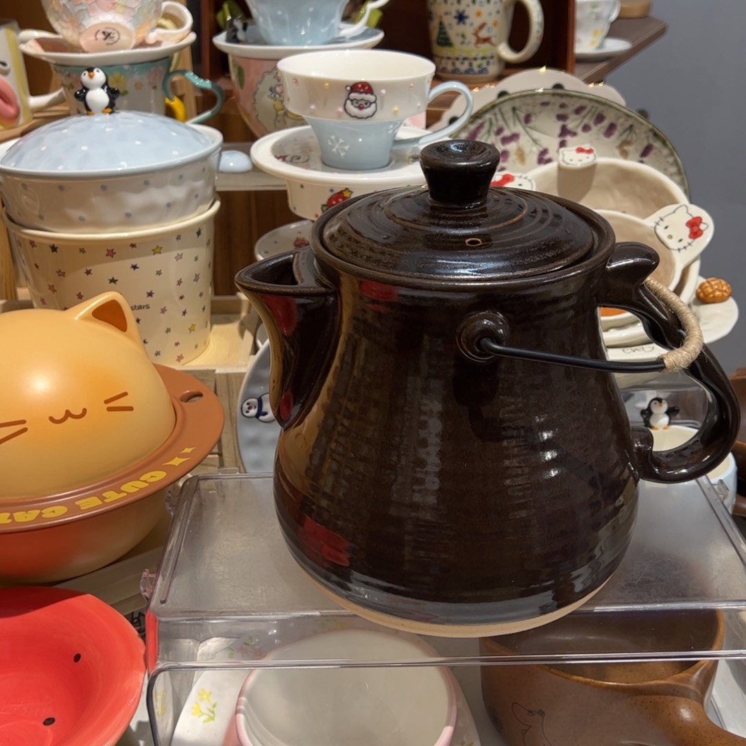 万土烧提梁养生壶