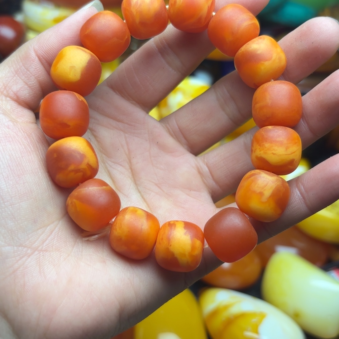 未镶嵌琥珀手链蜜蜡