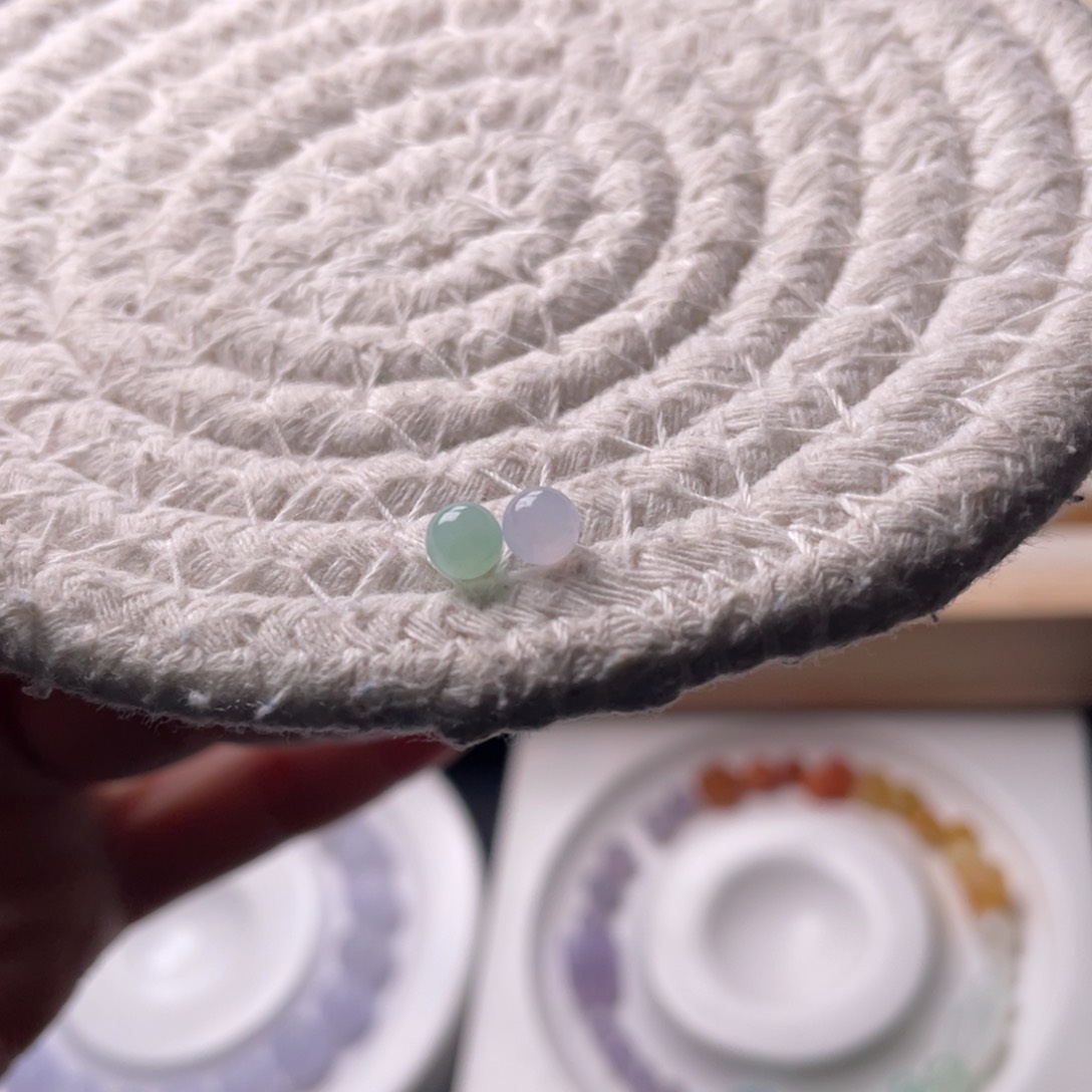 未镶嵌手链翡翠卡4.7一组珠