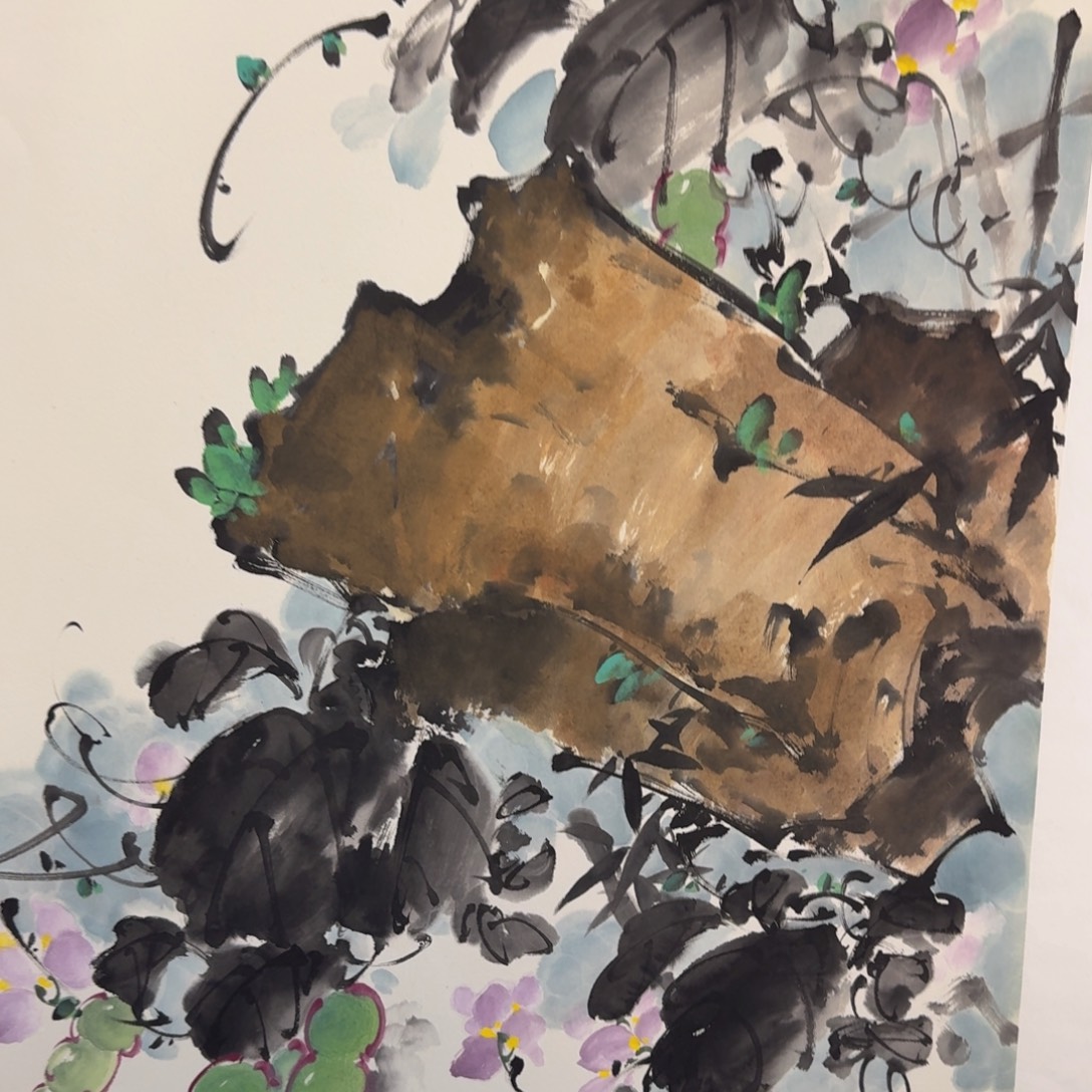 国画国画作品山水花鸟纯手绘