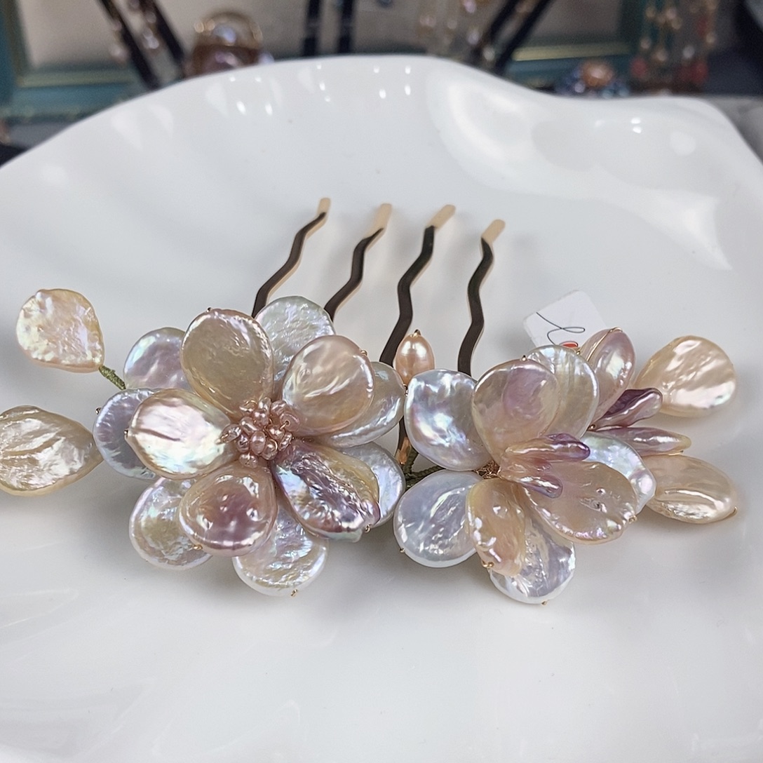非金属巴洛克花瓣海王钗