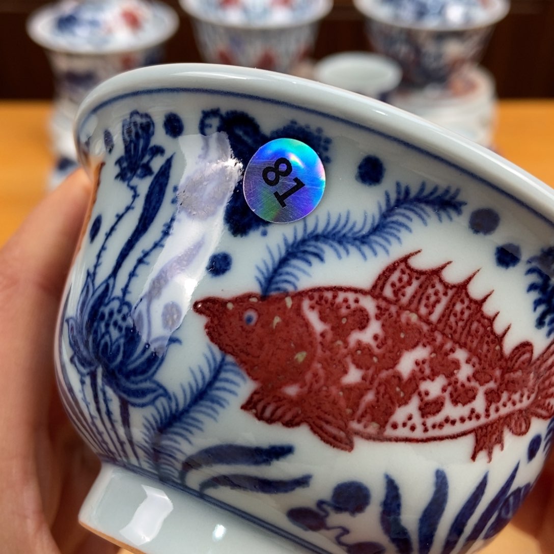 手绘现代茶具得古董