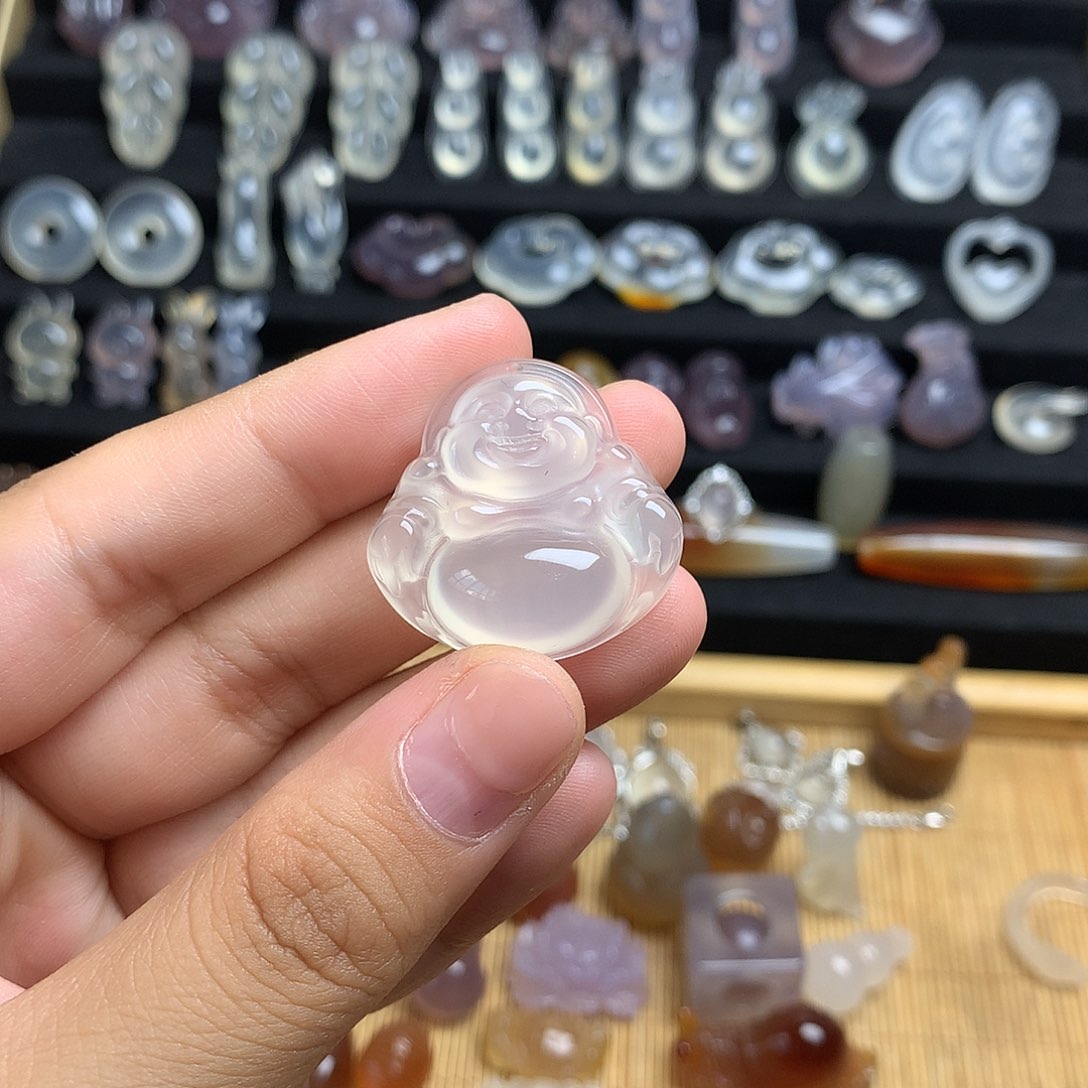 玛瑙/玉髓颈饰未镶嵌小**，