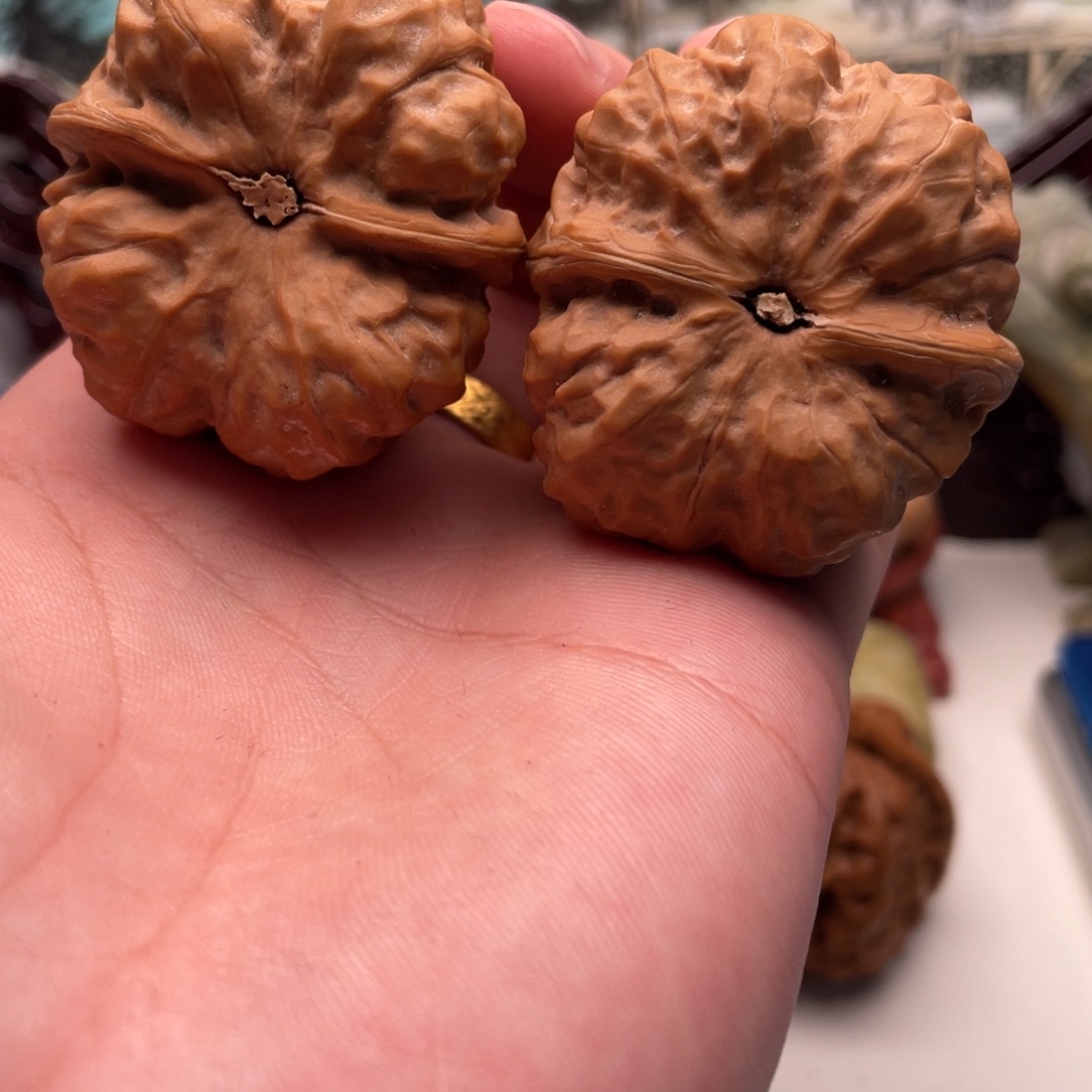 喝***身核桃蛤蟆头文玩C19