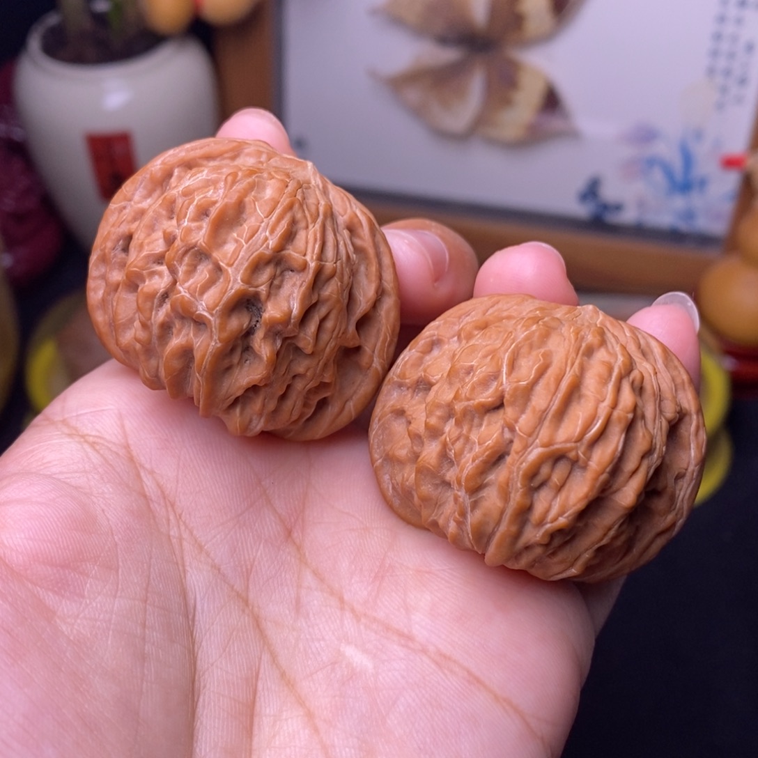 文玩核桃把件41山地磨
