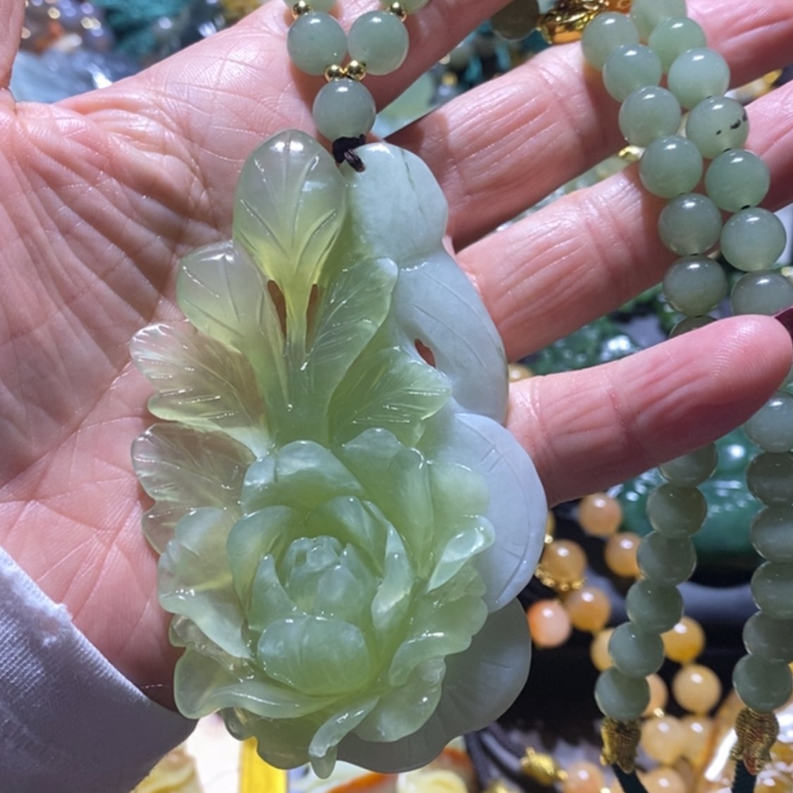 【闪购商品】岫玉毛衣链未镶嵌