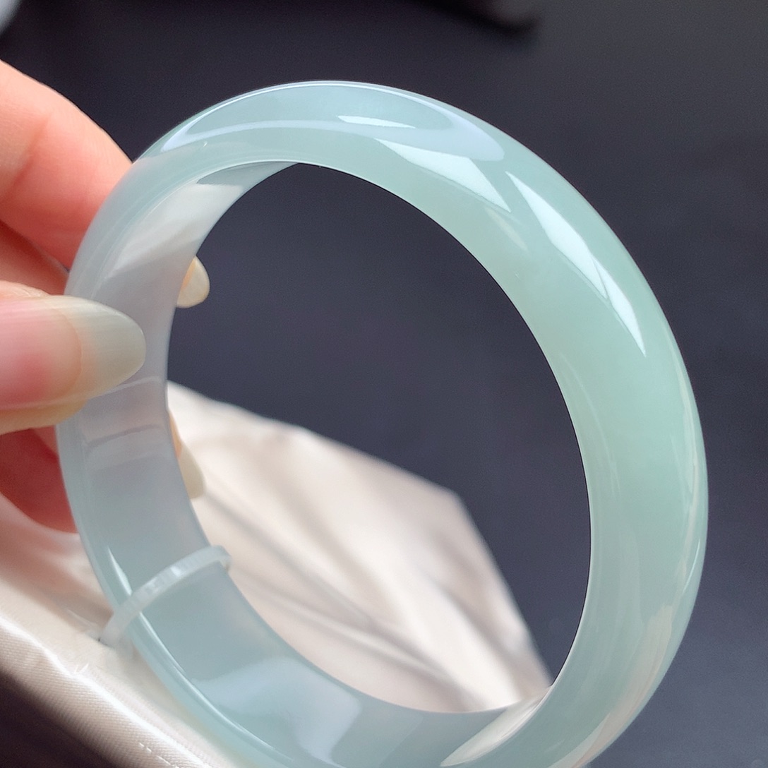 翡翠未镶嵌手镯58.8圈口