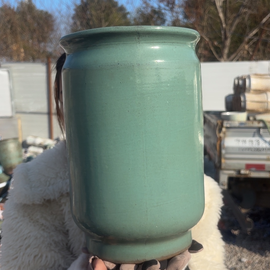 口径20高度32一个绿直筒