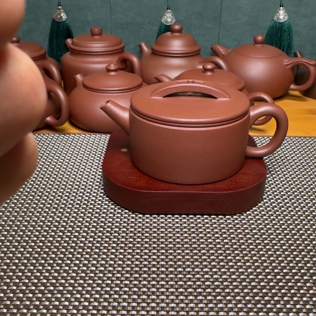 知***乐茶壶紫砂底槽清汉瓦壶180ml