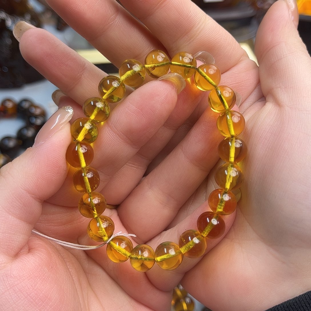 琥珀吊坠(不含链)未镶嵌缅甸琥珀金珀9+