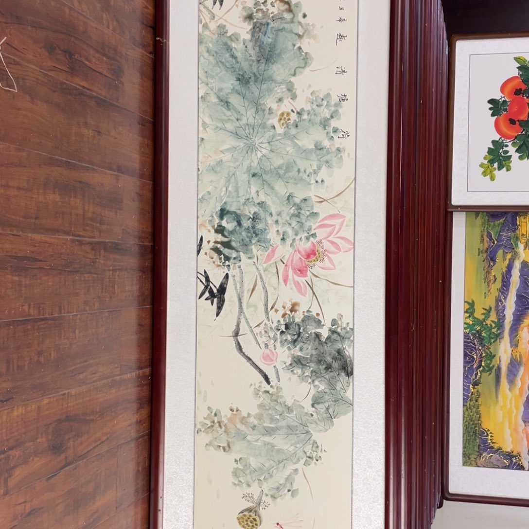 国画带框尺寸48*163厘米