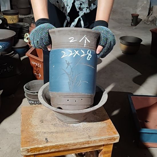 宜兴紫砂花盆清仓处理