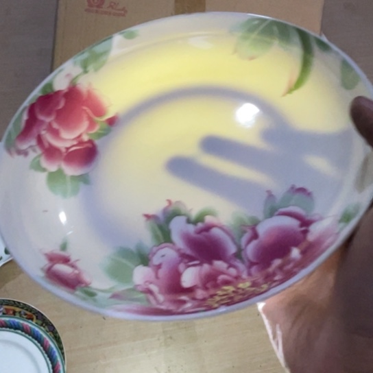 瓷片陶瓷8英寸深窝红叶
