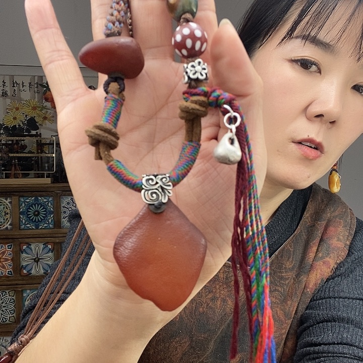 蜜蜡项链未镶嵌项链