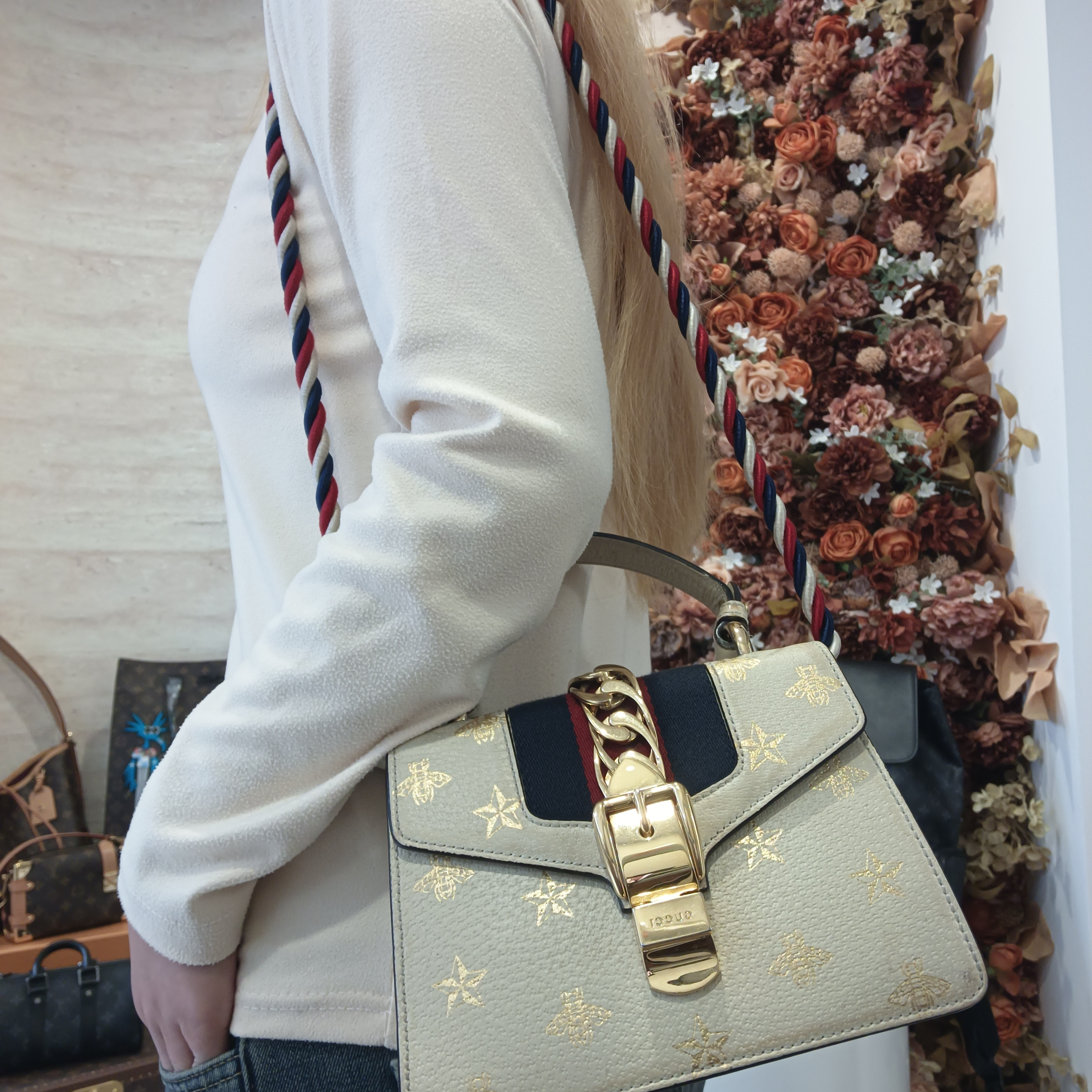 95新 GUCCI/古驰 【冰】白色塞尔维亚