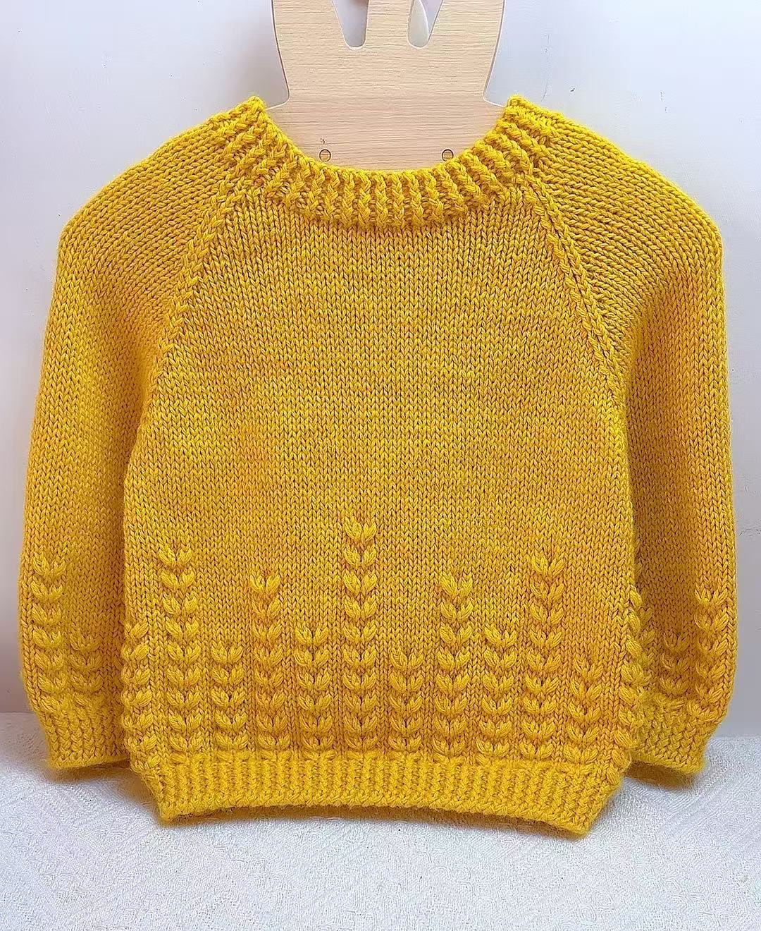 麦穗花毛衣材料包.手工编织羊毛线.舒适透气.一两价格.4两起拍