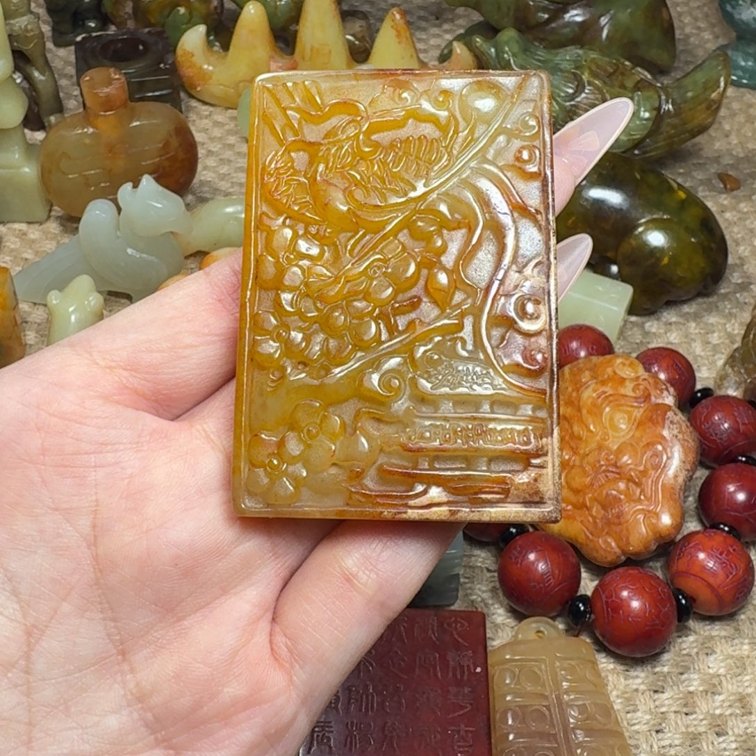 白玉菩提吊坠挂件