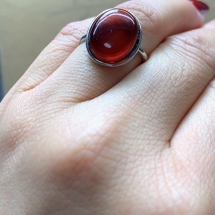 水晶水晶戒指银S925镶嵌