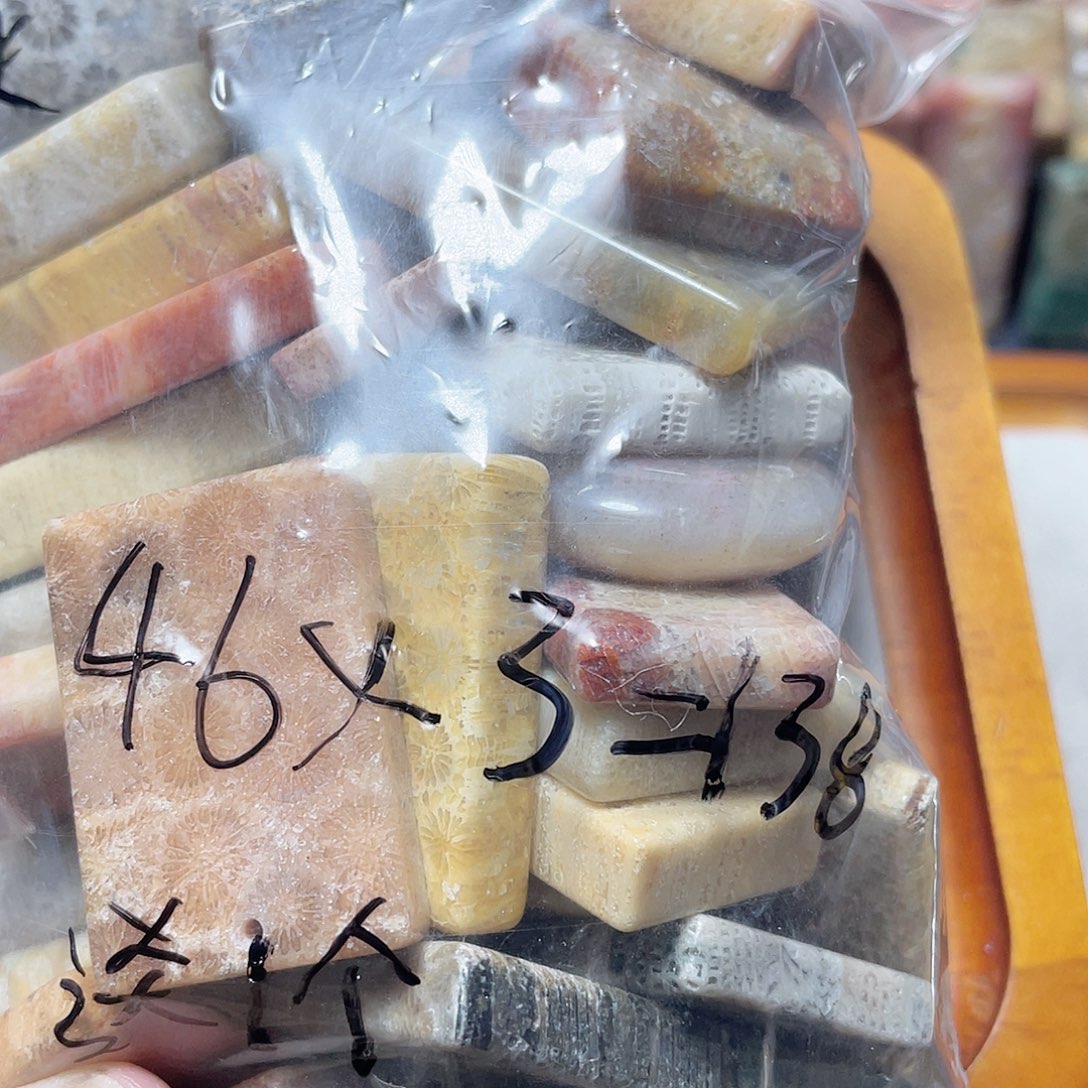 O***g硅化珊瑚（珊瑚玉）合金颈饰