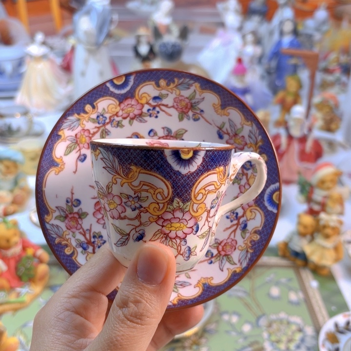 摆件欧洲中古瓷器好看冲鸭！