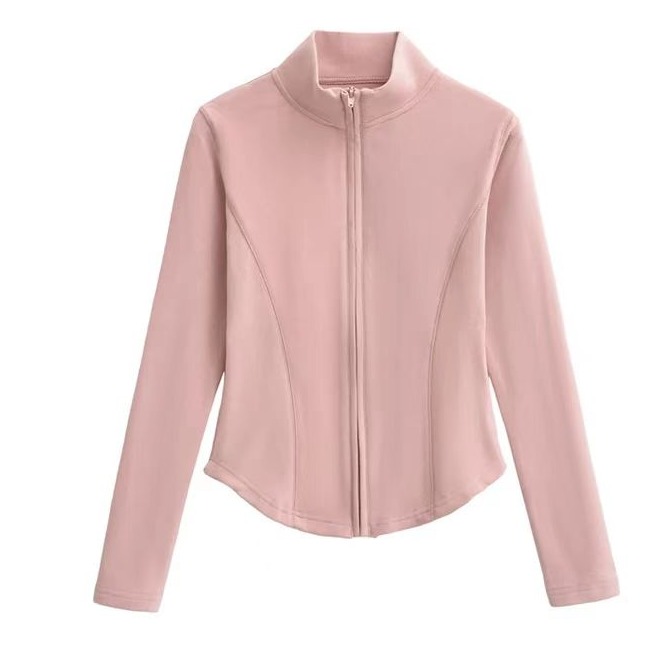 冬季外穿内搭修身显瘦保暖辣妹拉链外套K24376