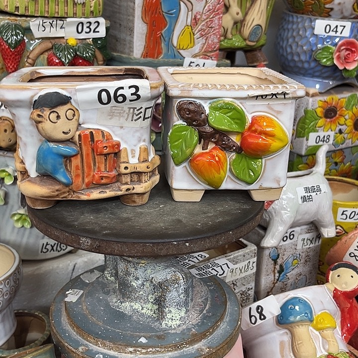 粗陶材质多肉花盆