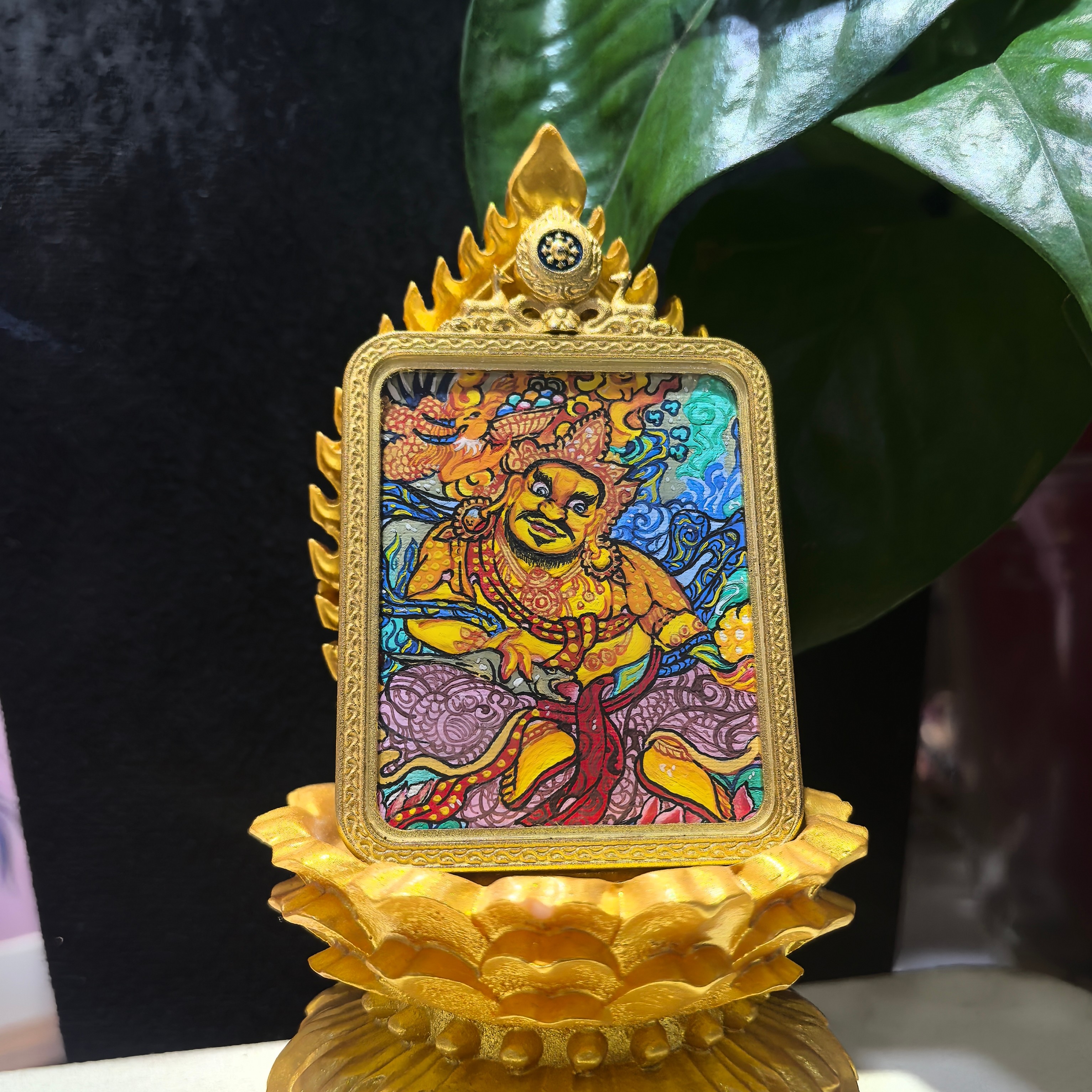 纯手绘唐卡/黄财神