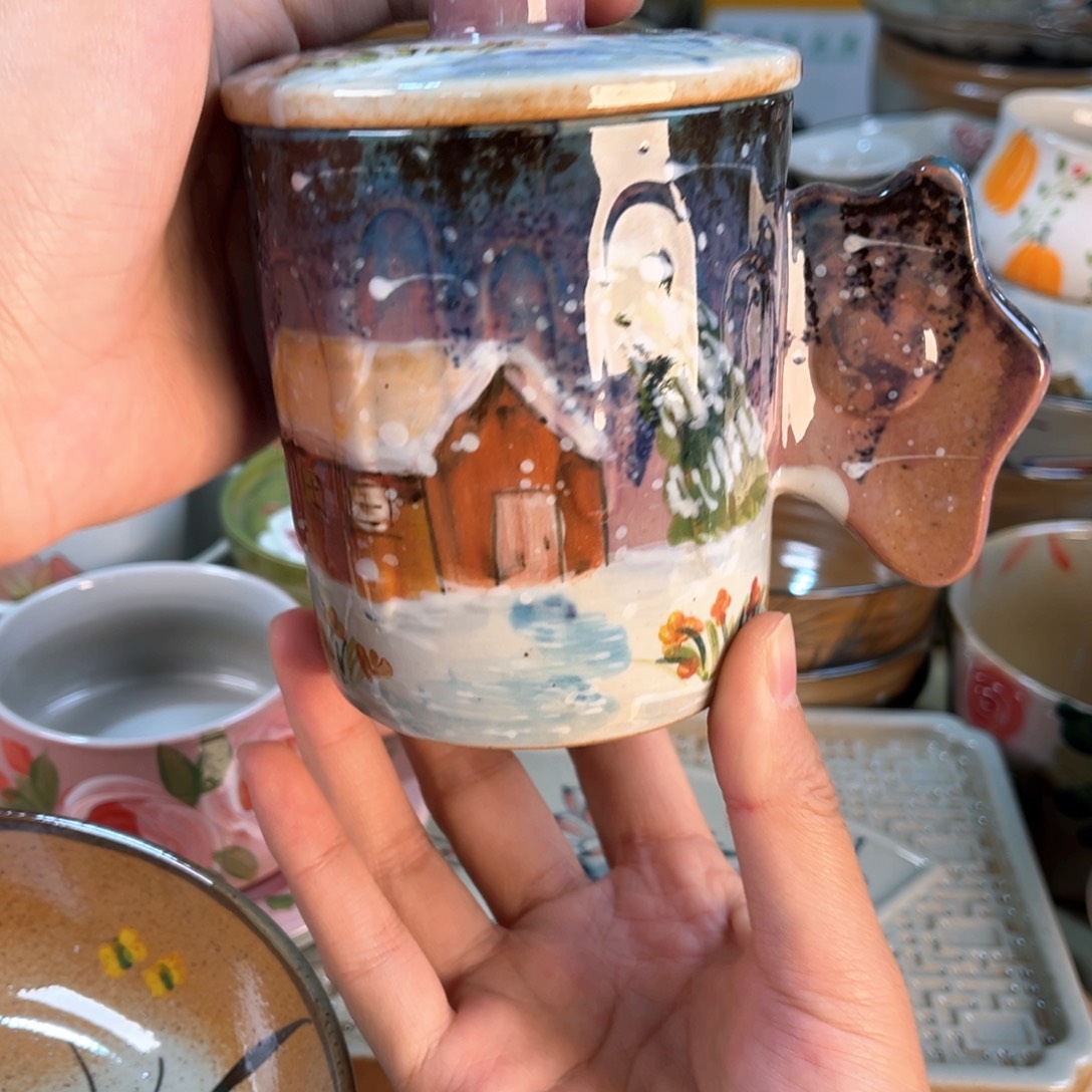 景德镇手工手绘杯