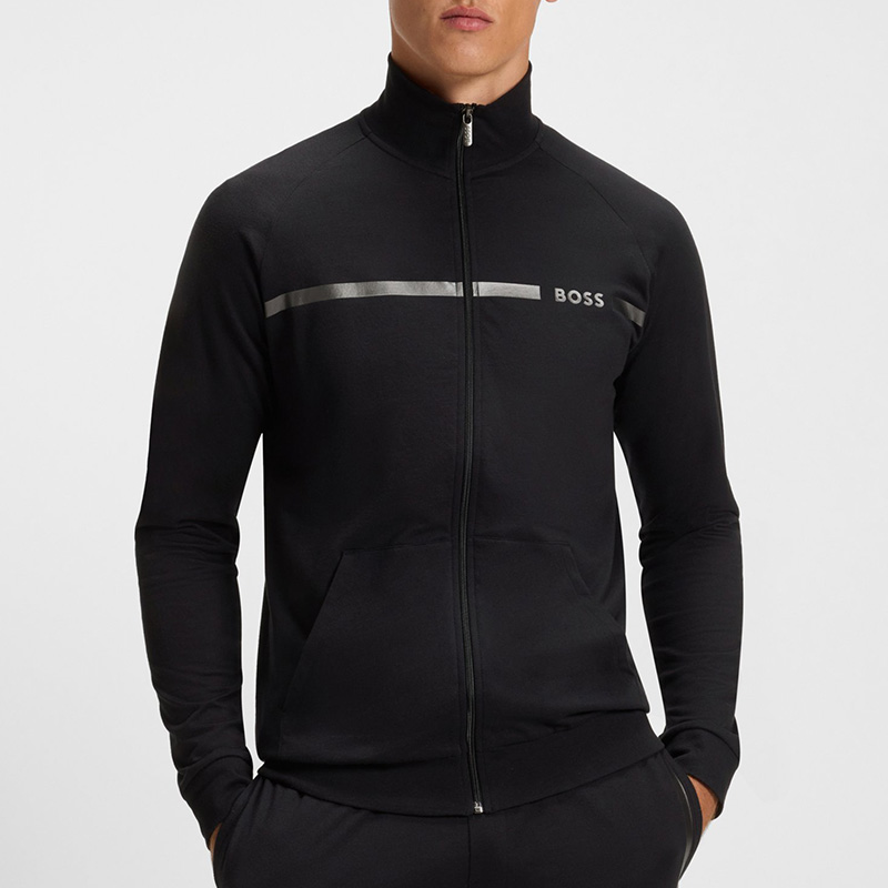 HUGO BOSS雨果博斯男款立领长袖卫衣秋冬新款休闲舒适时尚百搭