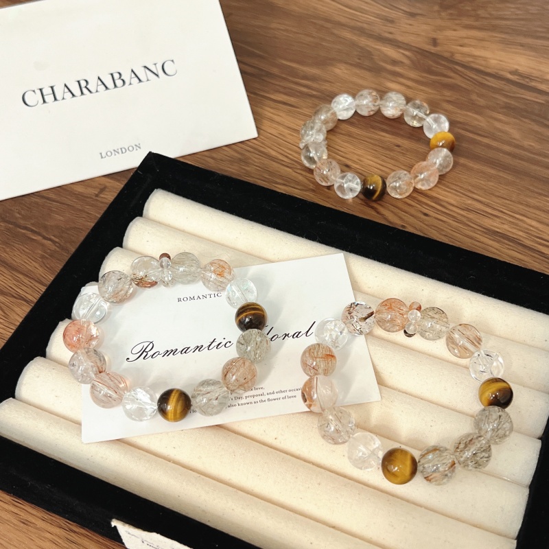 X1137[南京路 ]超七金虎眼白水手链高端轻奢手串多样性发一