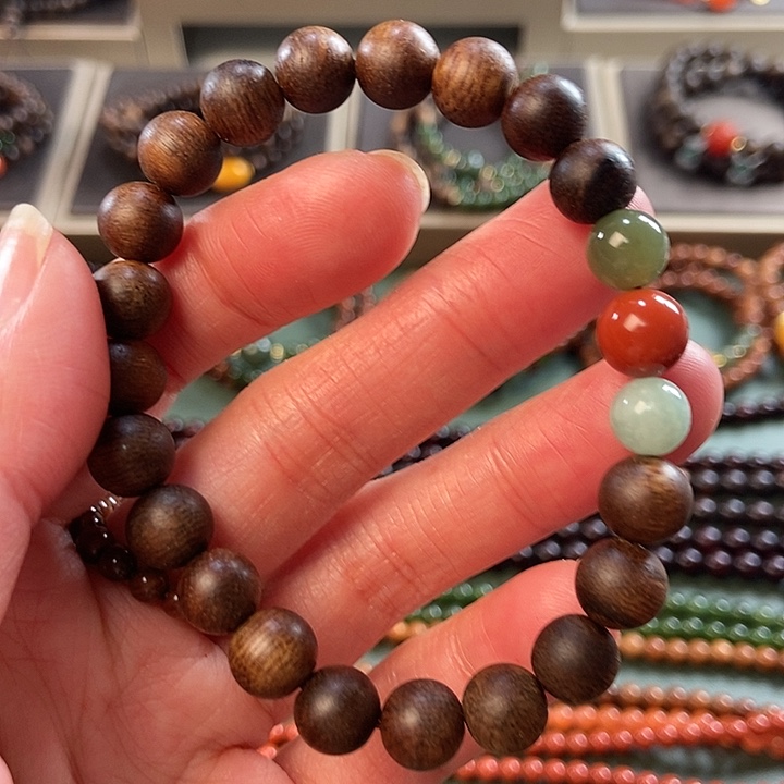 沉香手串0.8红土沉香手串