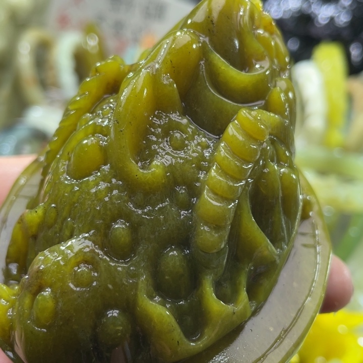 岫玉未镶嵌摆件摆件