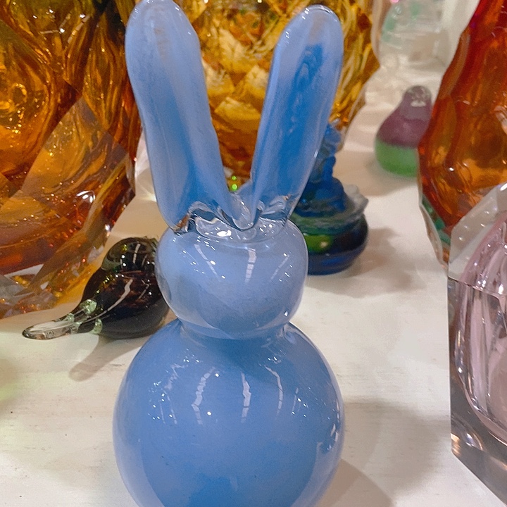 琉璃琉璃花瓶高20口7