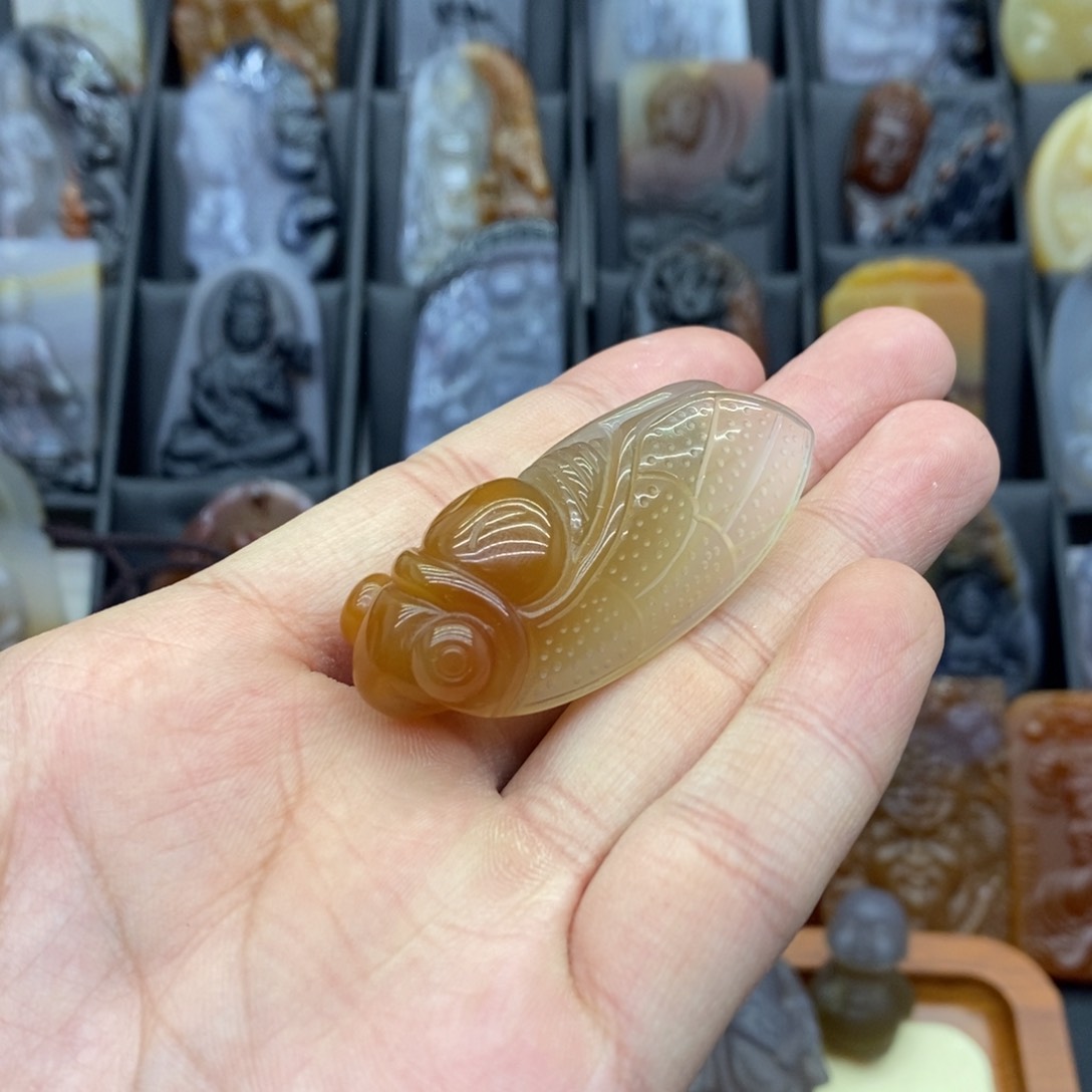 玛瑙/玉髓吊坠(赠链)未镶嵌吊坠