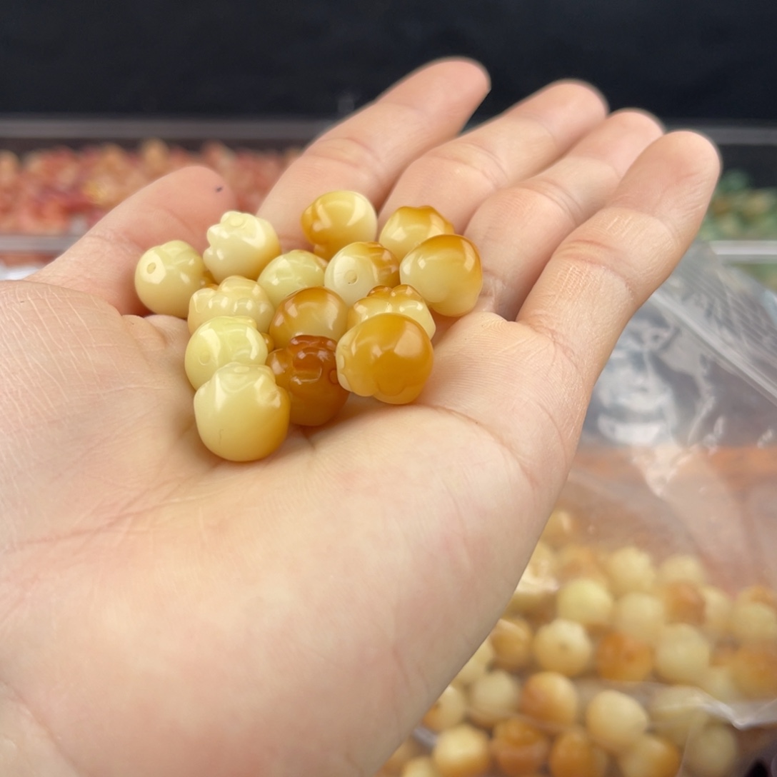 白玉菩提吊坠c 12mm/20+2/猫爪