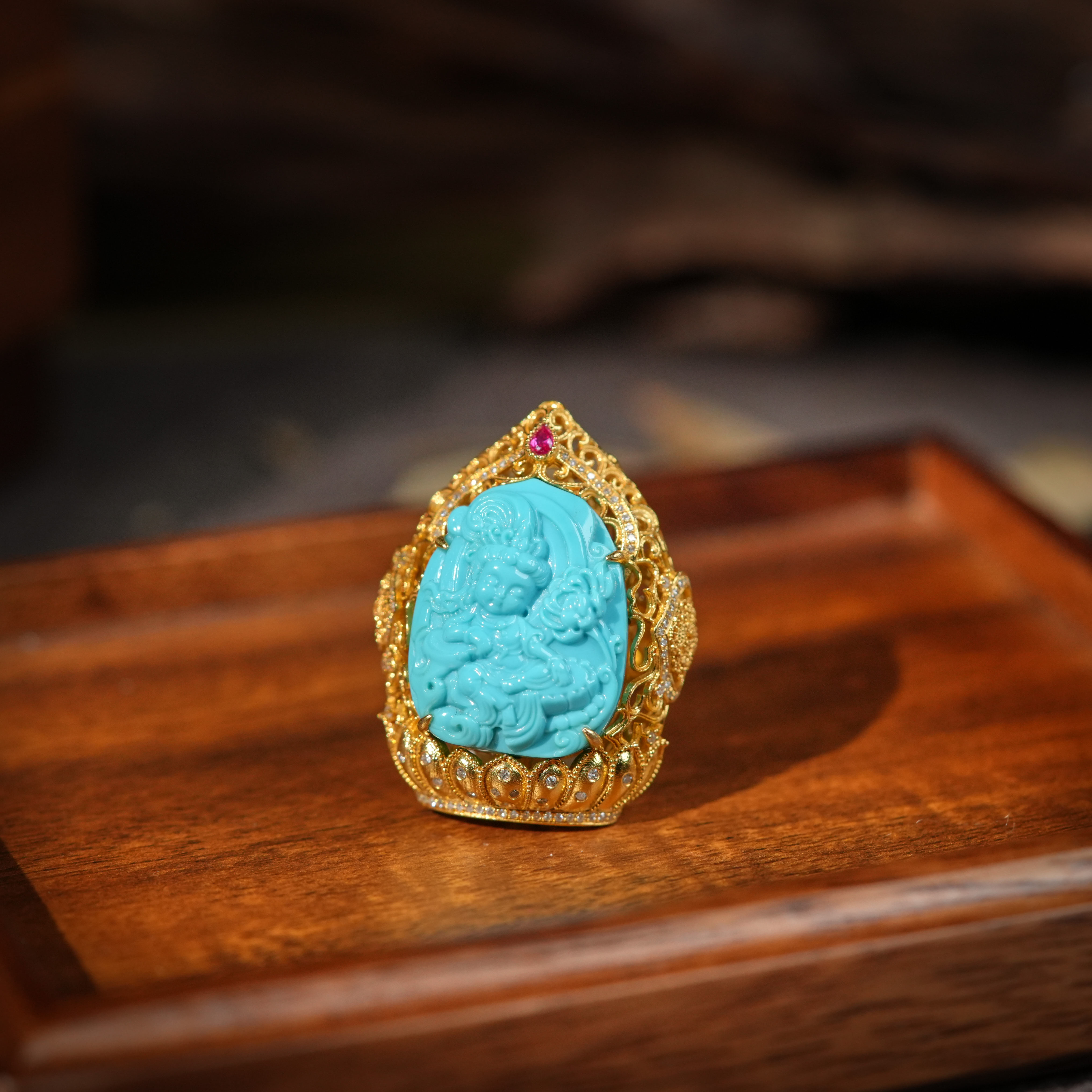 【左边婷姐】绿松石戒指（z2486）