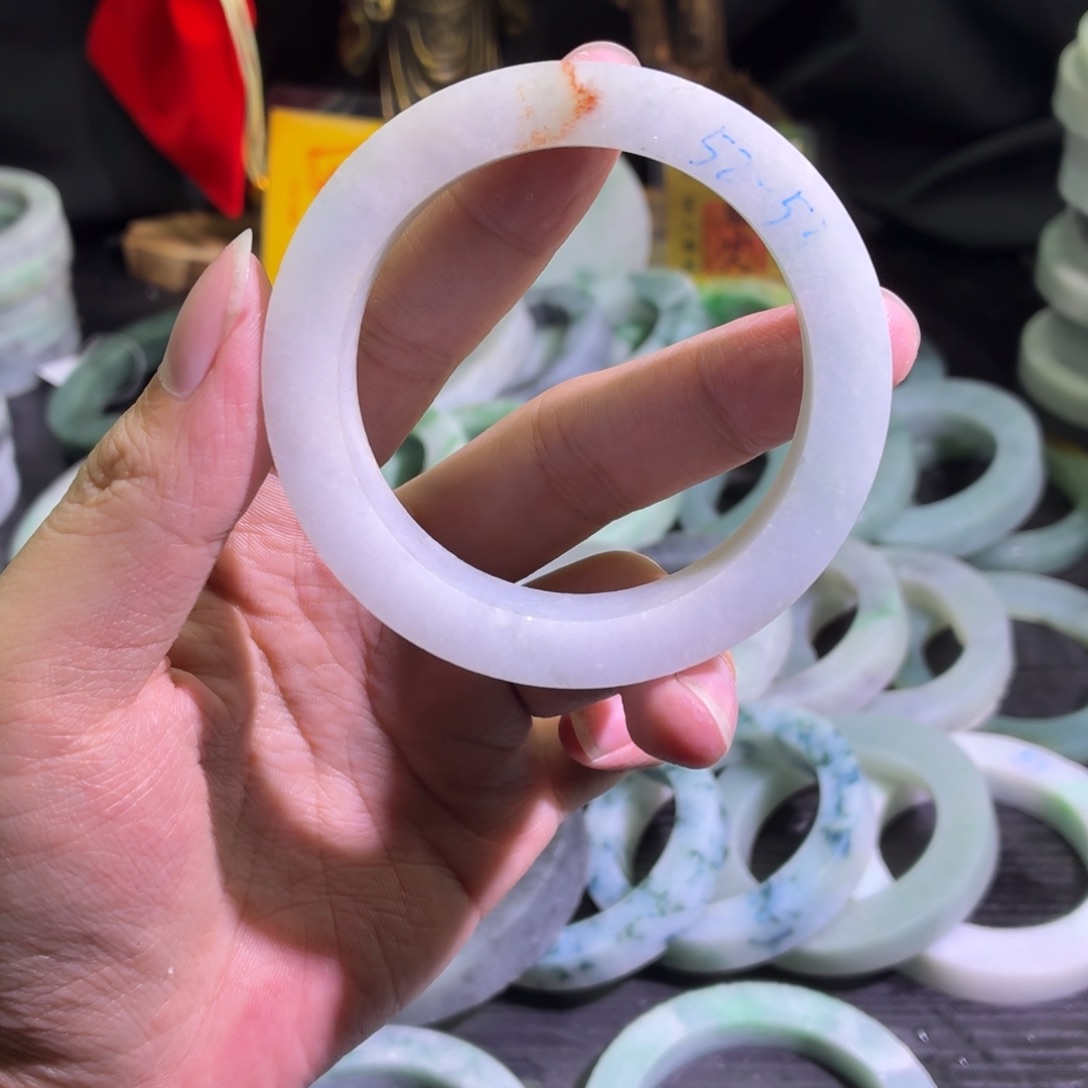 定制翡翠未镶嵌天然翡翠A货毛胚手镯定制