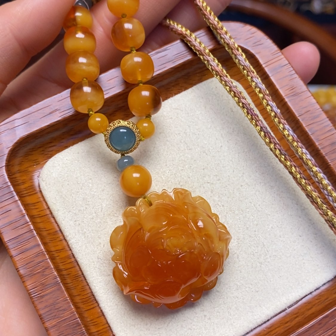 【闪购商品】蜜蜡颈饰未镶嵌项链