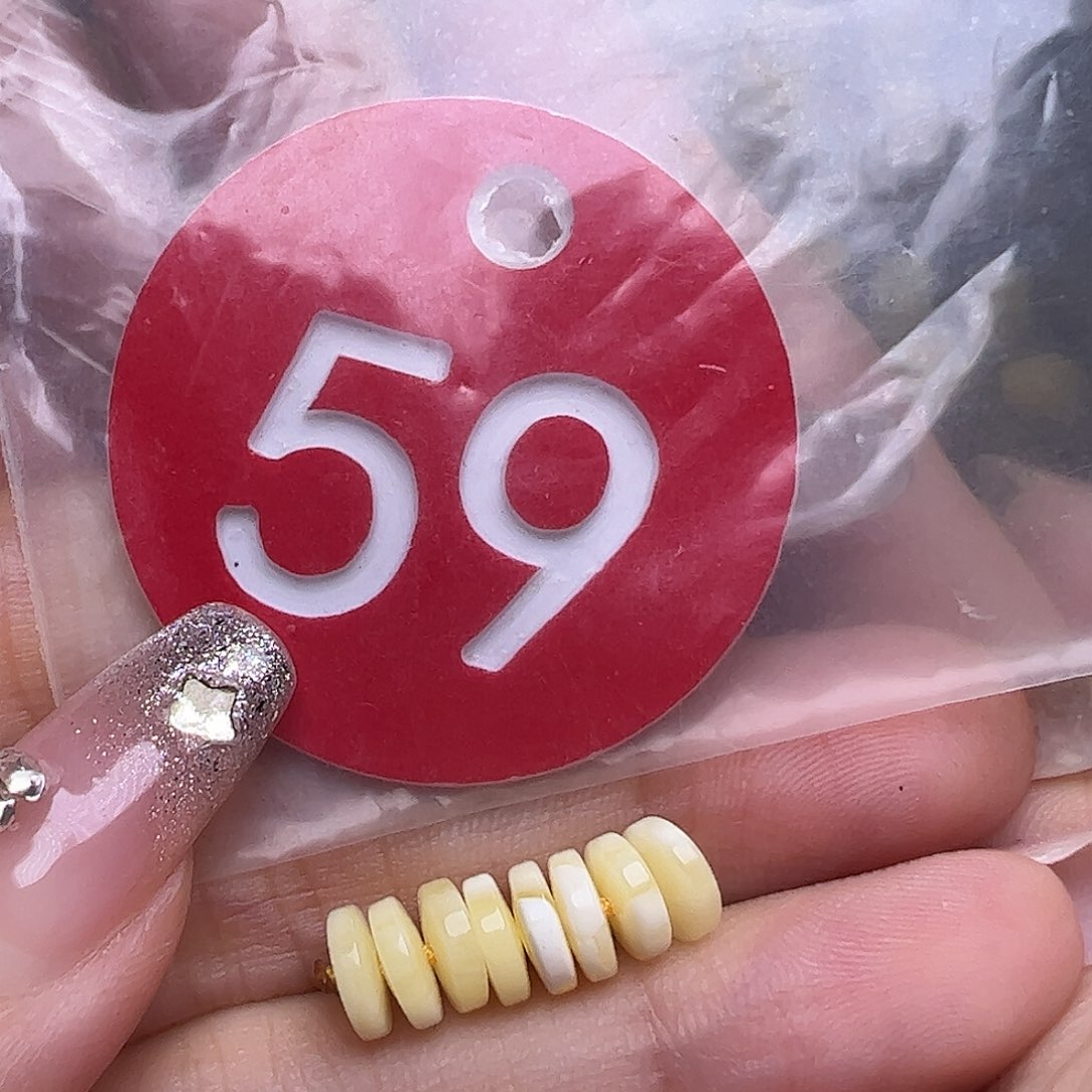 未镶嵌蜜蜡裸石6mm精工隔片