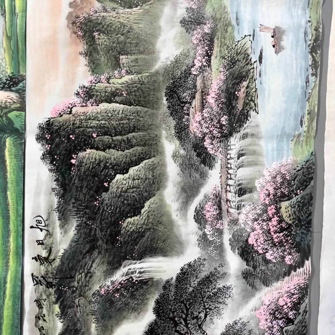 国画国画作品老师手绘