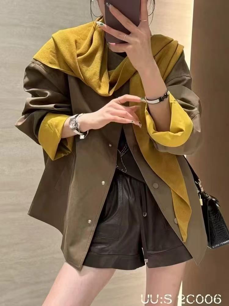 【倩倩专属】86117设计感针织披肩时尚外套棉服