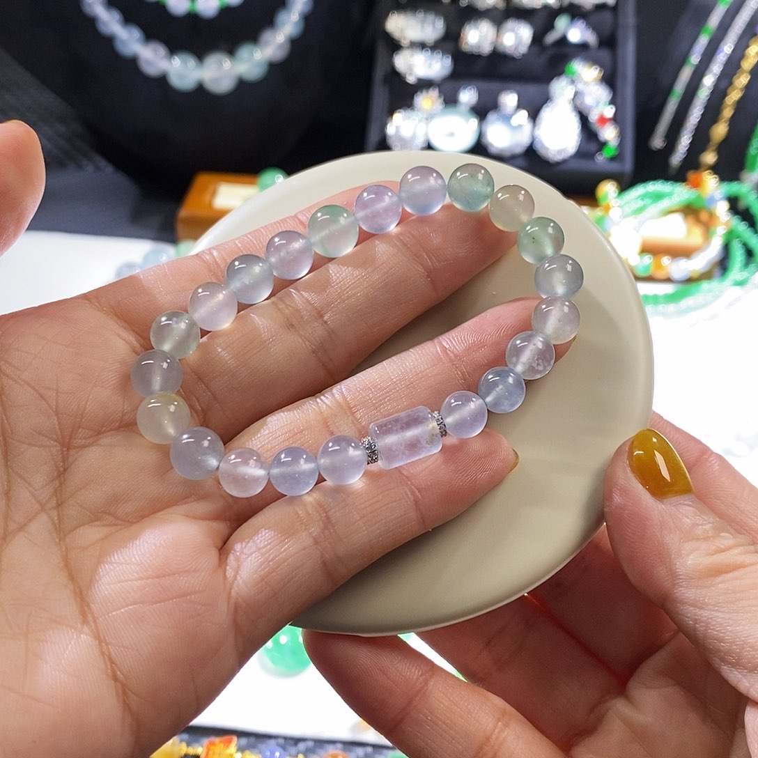 翡翠手链未镶嵌手串