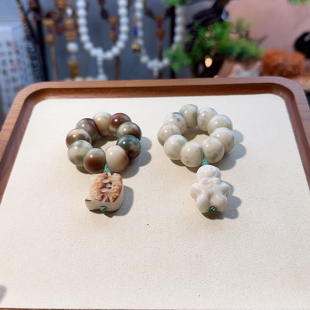菩提根/象牙果吊坠卡16蒜瓣手捻两套