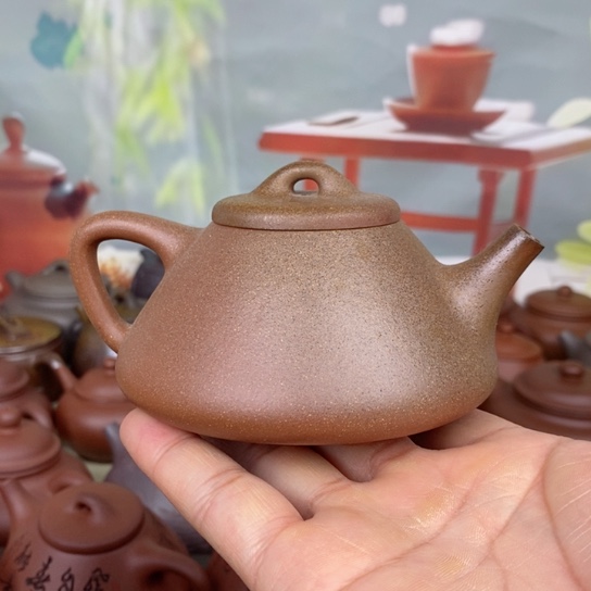 紫砂茶壶柴烧子冶石瓢200ccb s g