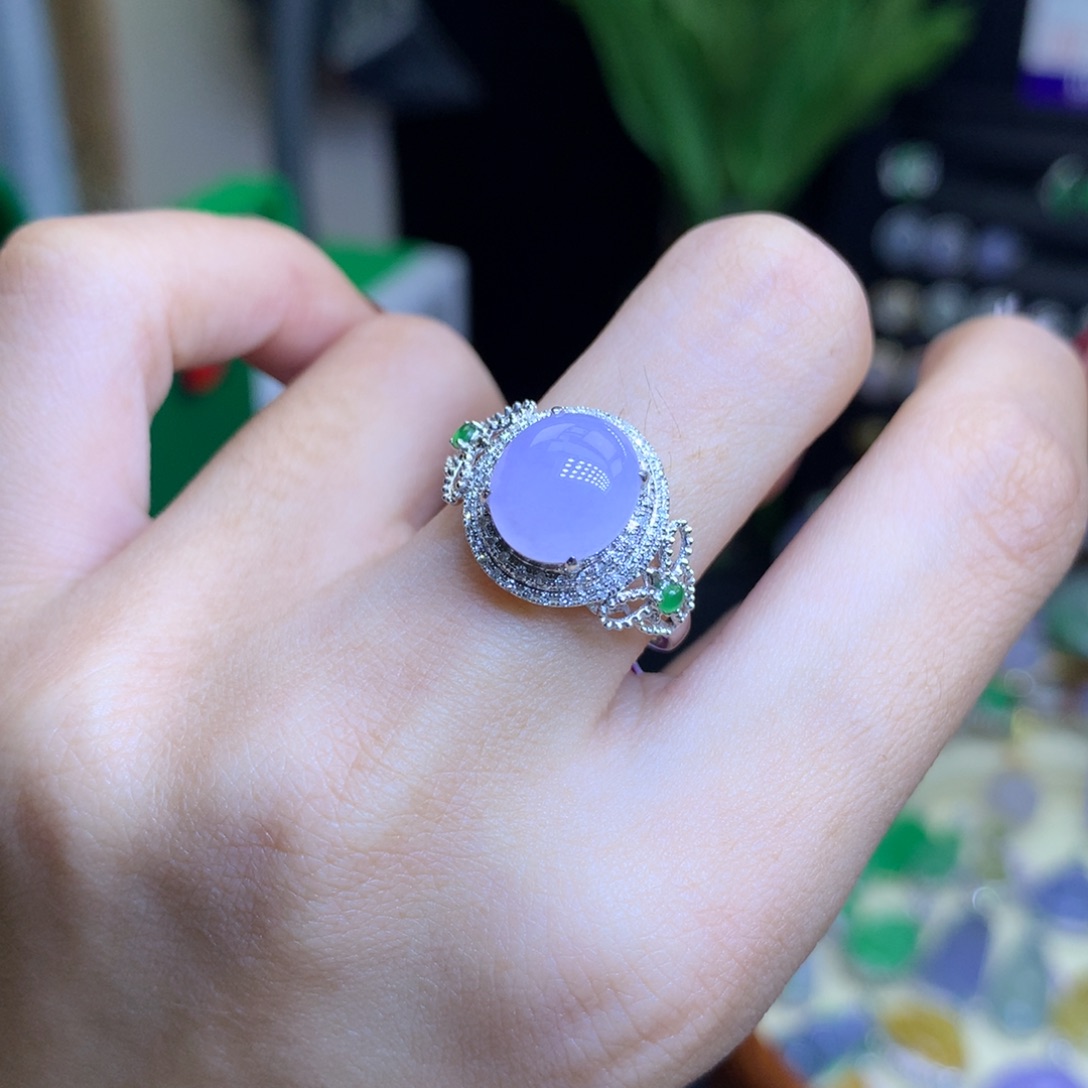 翡翠颈饰18K金镶嵌天然