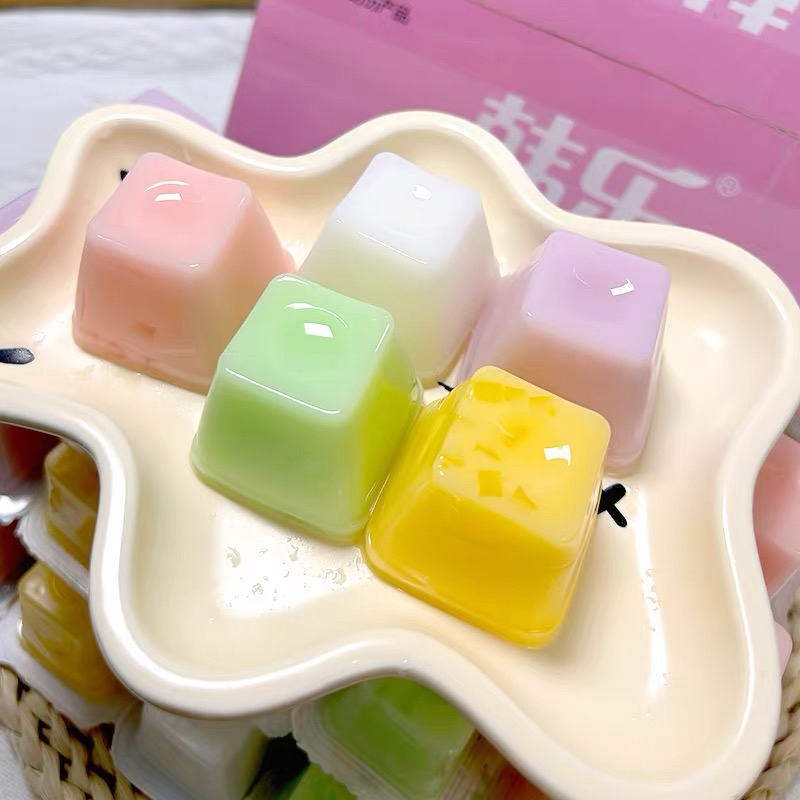 韩乐优酪果冻整箱4斤多口味混合散装果冻儿童休闲小零食