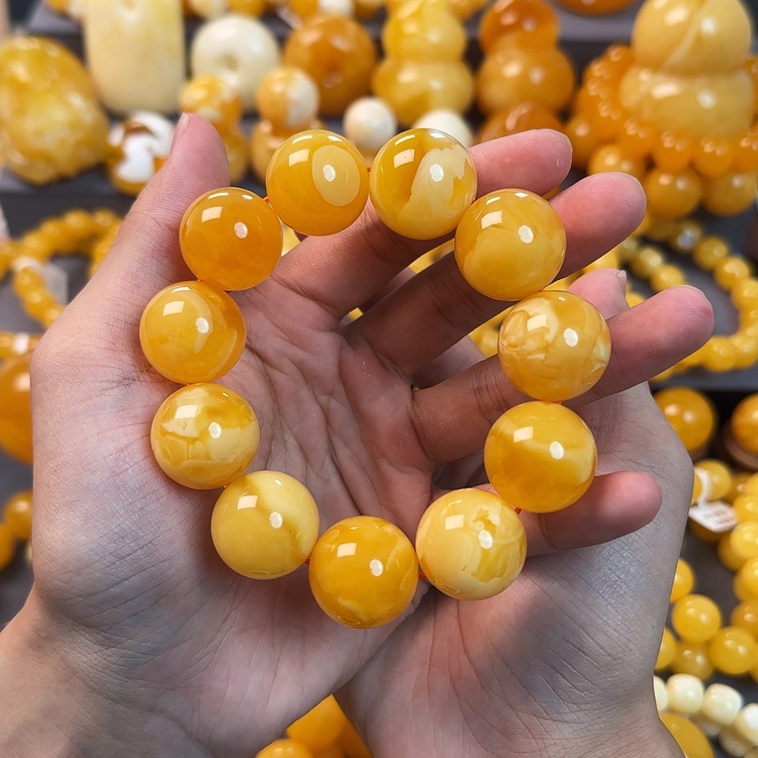 未镶嵌琥珀珠宝奇石22mm