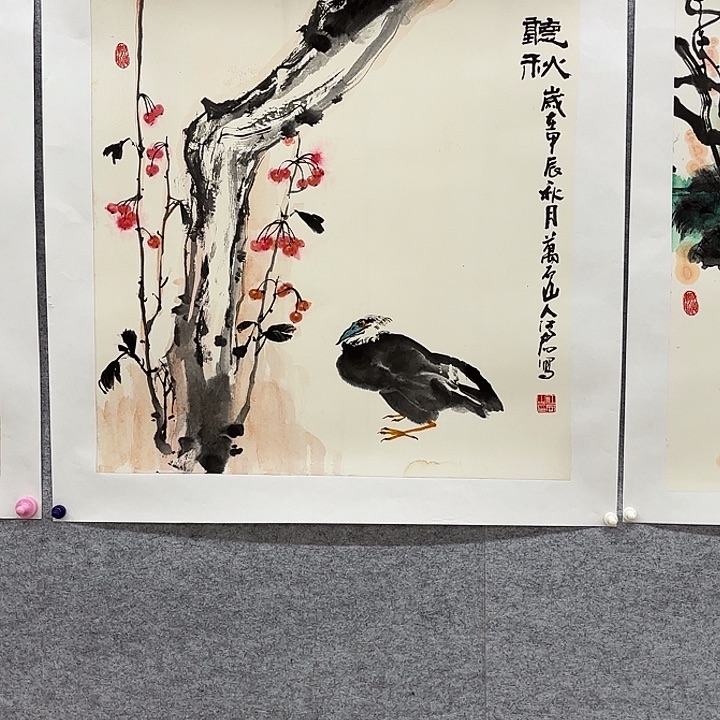 国画花鸟等多种鸟类的栖息70.70