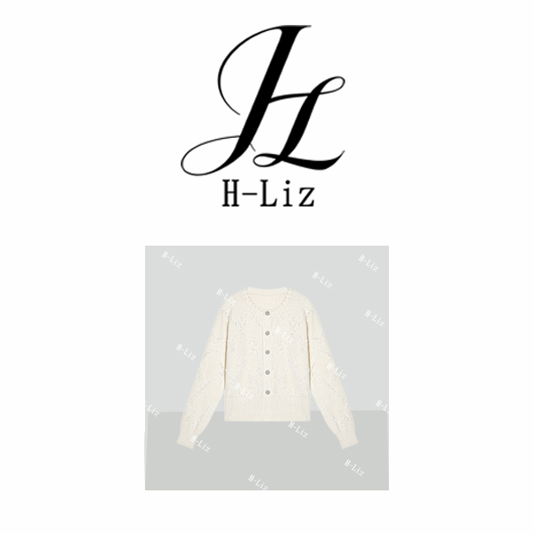 【H-Liz】时尚气质流苏细闪开衫针织上衣9924