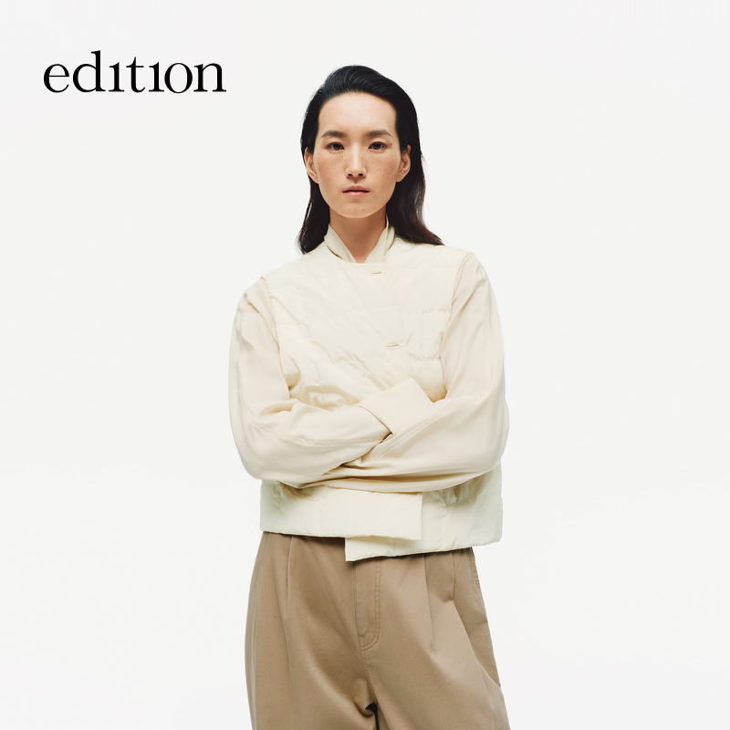 【商场同款】edition2025冬季新款轻薄鹅绒羽绒马甲#EBE4EIN031